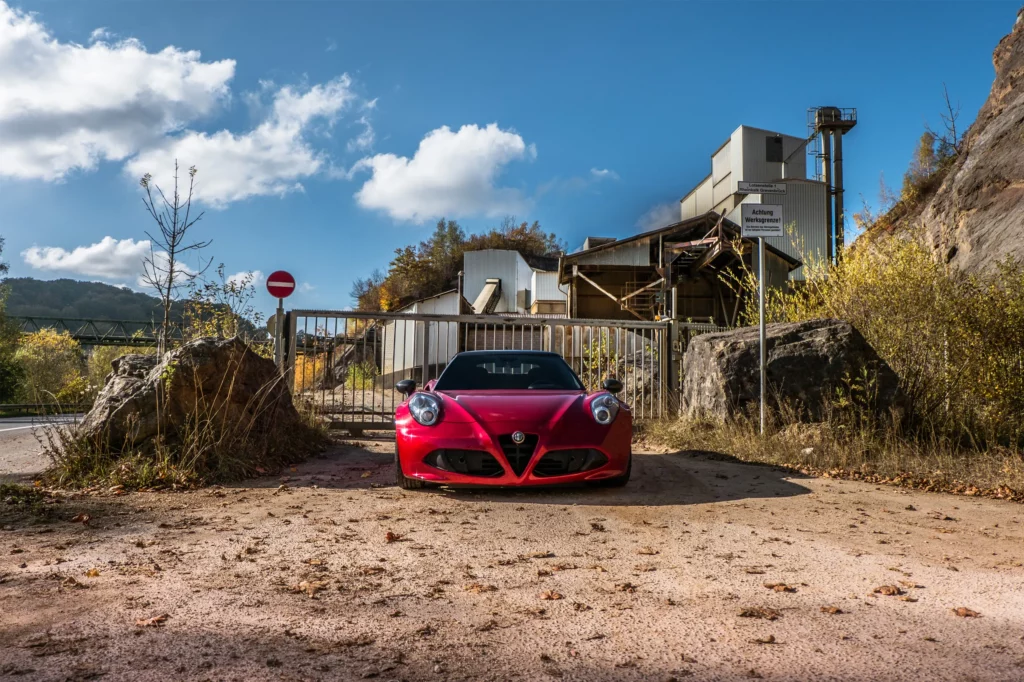 Automobil Fotografie von einem Alfa Romeo 4C Spider